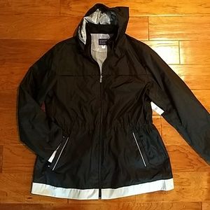 NWT black rain jacket